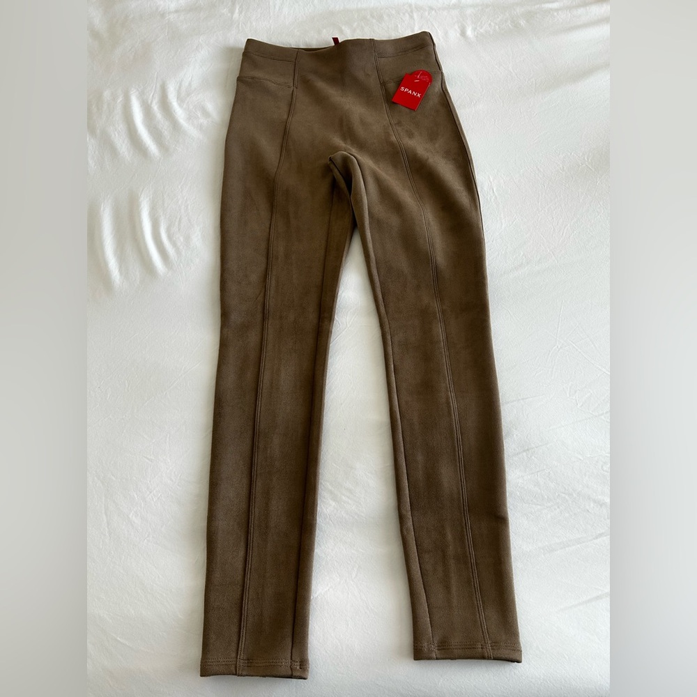 SPANX Brown Corduroy Pants Slim Fit